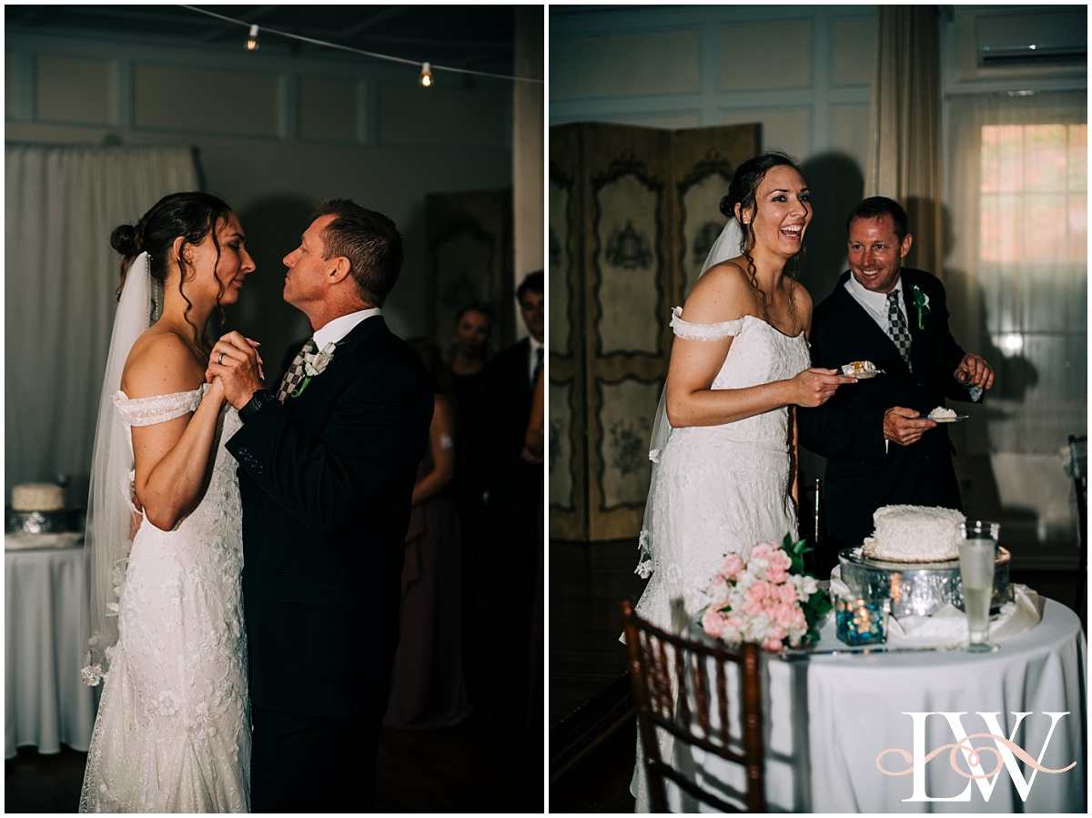 first dance and cake cutting