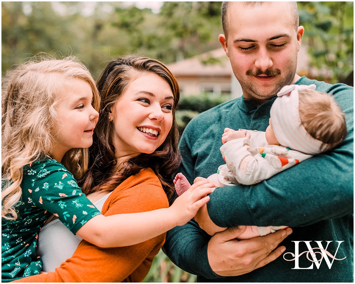 Beautiful Chesapeake family session in the forest, taken by Laura Walter Photography