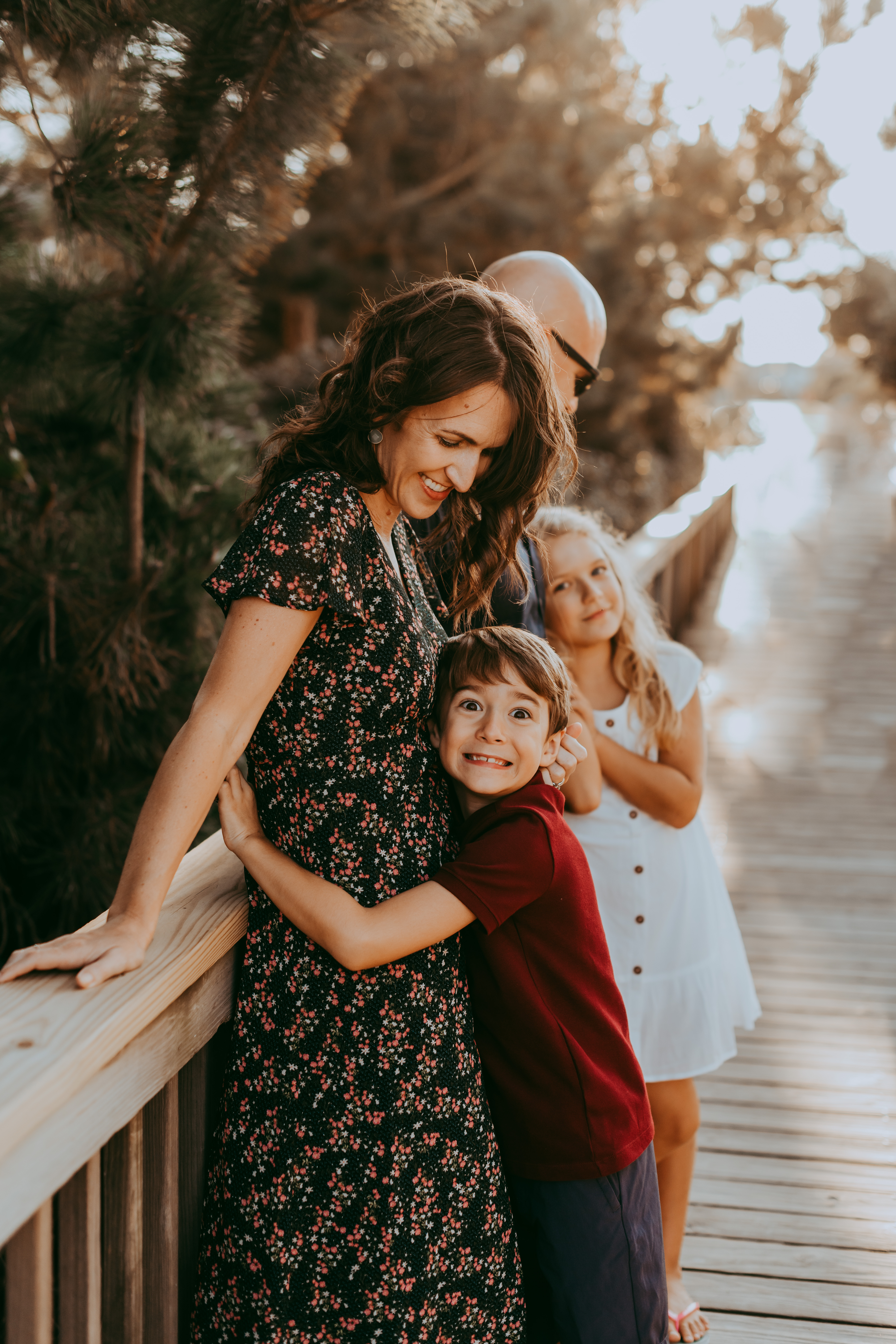 fun candid moment heading to the beach by Laura Walter Photography